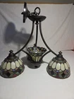 Stained Glass Pendant Chandelier Lights/Tiffany Style/Vintage