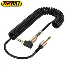 3.5mm AUX Audio Cable Male to Male Stereo Jack Cord for Car Speaker Black