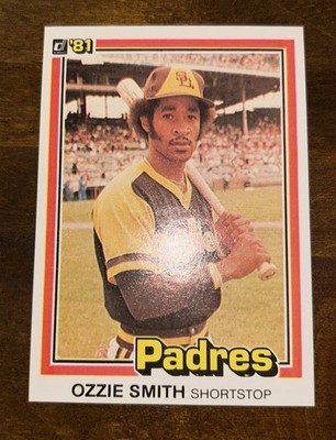 1981 Donruss Ozzie Smith 1 SHARP Set Break Padres Cardinals 