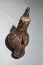 Tonala Inspired Pottery Bird Figurine Folk Art READ