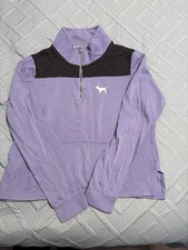 PINK Victoria's Secret Quarter Zip Sweatshirt Purple Lavender Size Medium