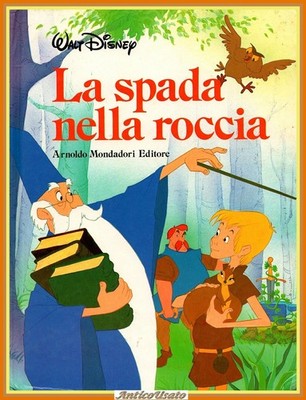 DAS SCHWERT IM FELSEN von Walt Disney 1985 Mondadori Cartoon Buch Comic