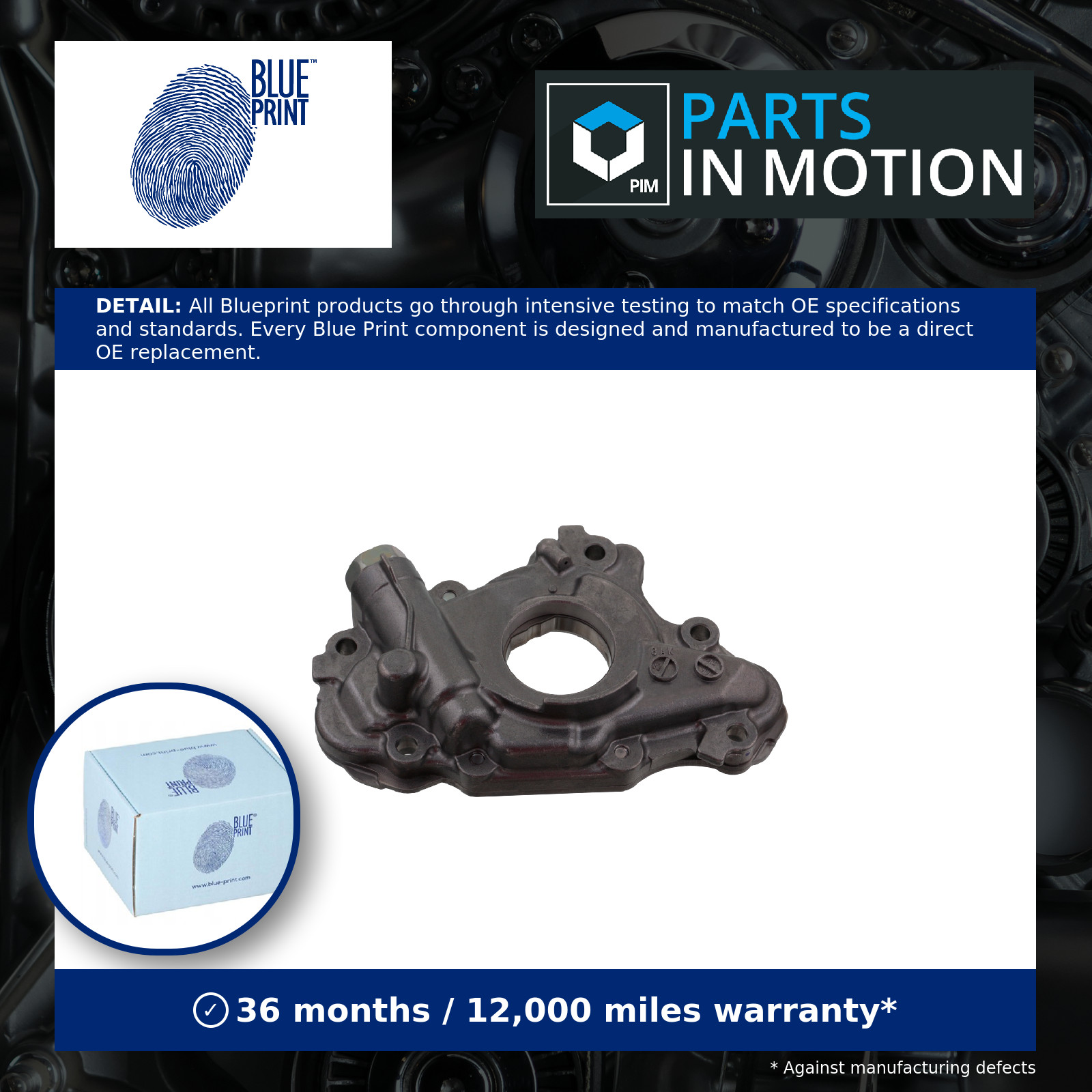 Blue Print Oil Pump - ADT36123 - Image 2