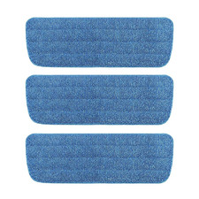 3x Blue Spray Mop Replacement Heads Compatible with Addis Spray Flat Mop Refills