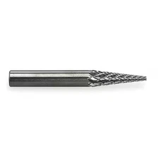 Widia M41489 Carbide Bur, Pointed Cone, 1/4, Dbl Cut