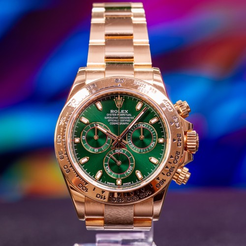 Rolex Daytona John Mayer Green Dial Yellow Gold Full Set 2019 116508