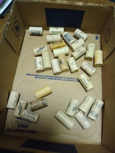 Lot of 28 Miscellaneous Wine Corks 