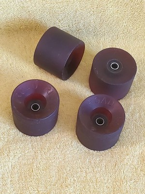 1970's Road Rider 4 Skateboard Wheels 4 Vintage Red Wheels s