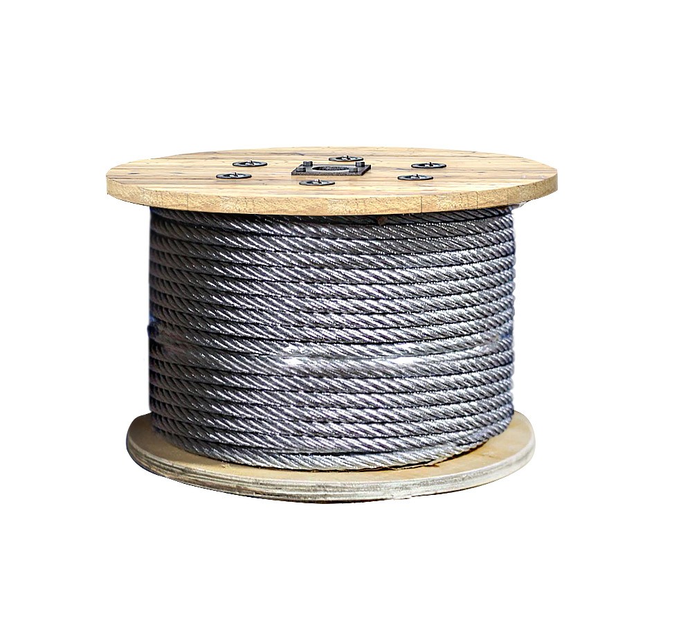 Galvanized Aircraft Steel Wire Rope Cable 1/8" x 250' 7x19 4501110
