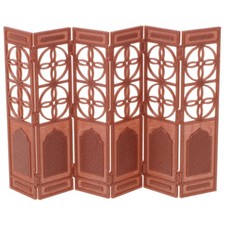 Retro Mini Folding Screen: Miniature Doll House Divider - 1:20 Scale Chinese