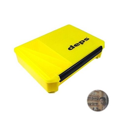 Deps 3020NDDM Tackle Box Yellow Navy 255x190x60mm 4 Dividers New