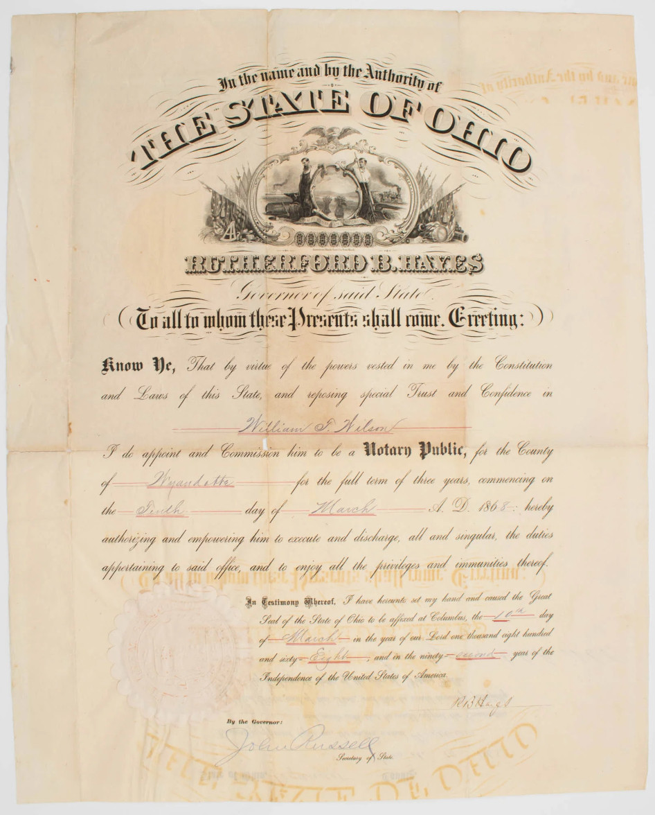 Rutherford B Hayes A Word From The President Authentic Handled Relic 2025 POTUS