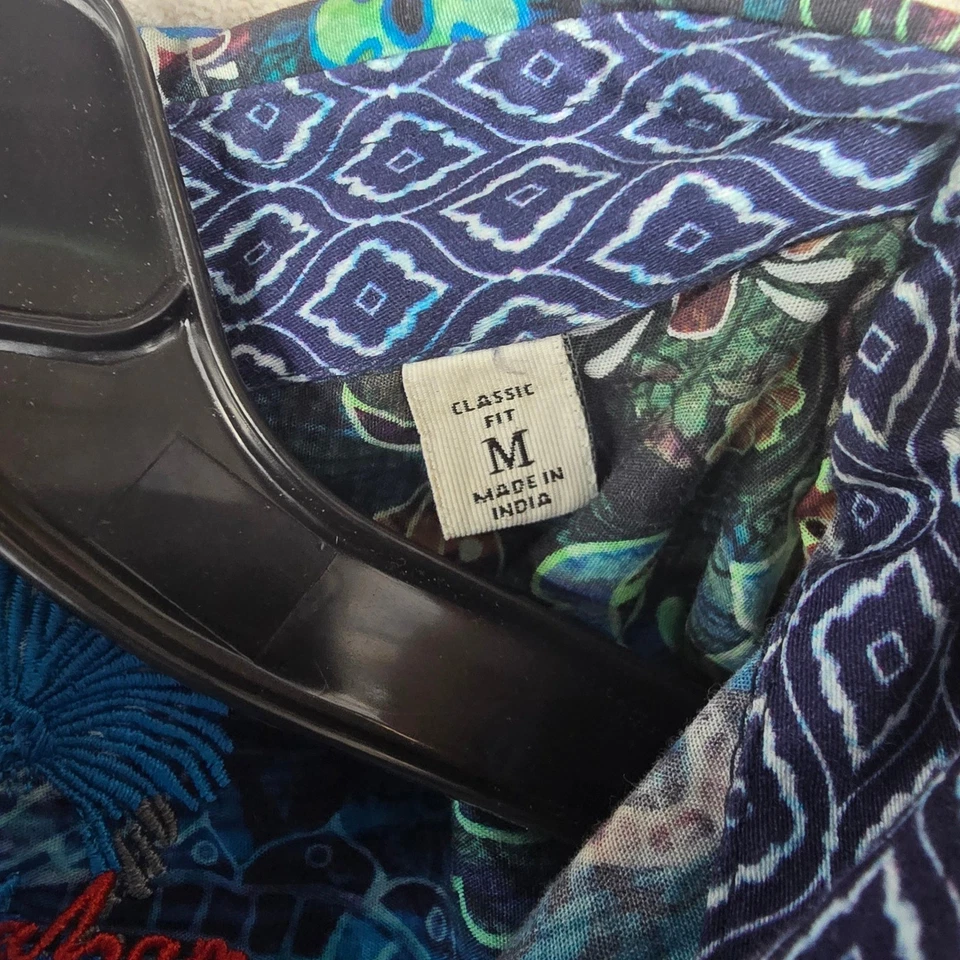 Robert Graham 男式中号经典版型佩斯利扎染纽扣衬衫 — 第 4/4 张图片