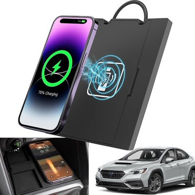 #ad QXZcar 2022 2026 Subaru WRX Wireless Charging Station Car Qi Pad Fast Charger Ac $53.23