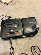 SEGA Mega Drive II & Mega-CD2 PAL Console Bundle RF inc Sol Feace Cobra Command