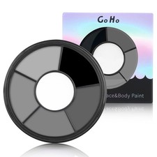 Go Ho 6 Colors Grey Face Body Paint,Cream Washable 6 Makeup