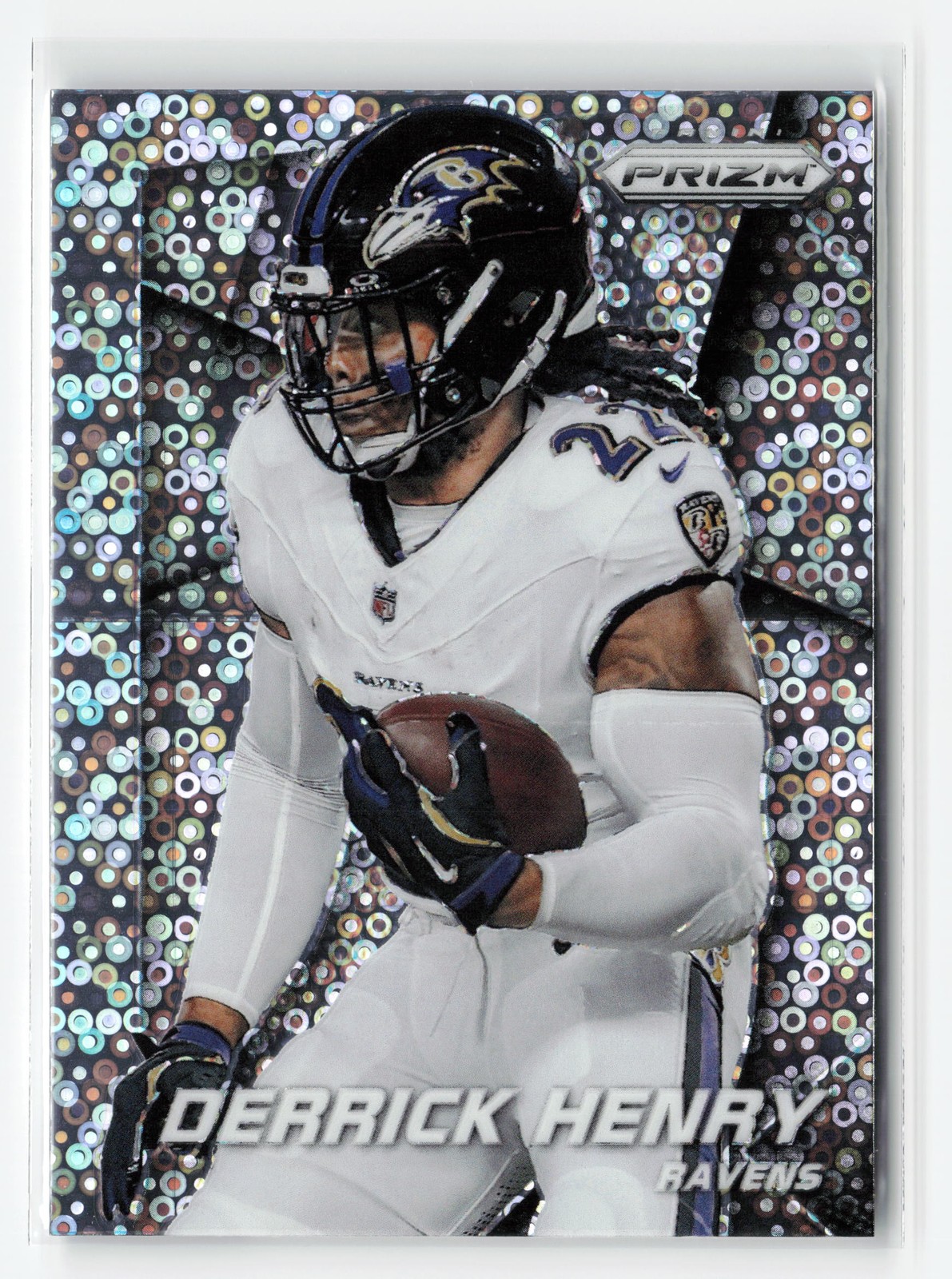 2024 PANINI PRIZM PRIZM FLASHBACK DERRICK HENRY #4 NO HUDDLE RAVENS