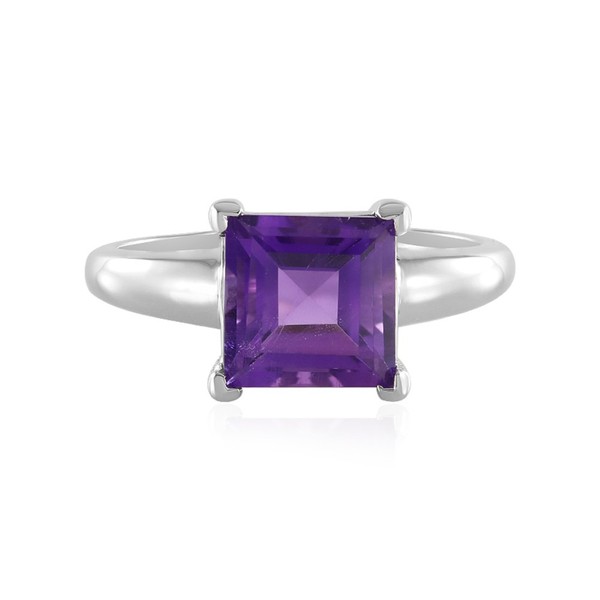 Cavill Ring Sibirischer Amethyst 2,9Ct Silber 925 Platin Damen Modern--image