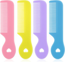 4 Pcs Colorful Baby Hair Comb for Newborn, round Tip Bristles Cute Comb Baby Gro