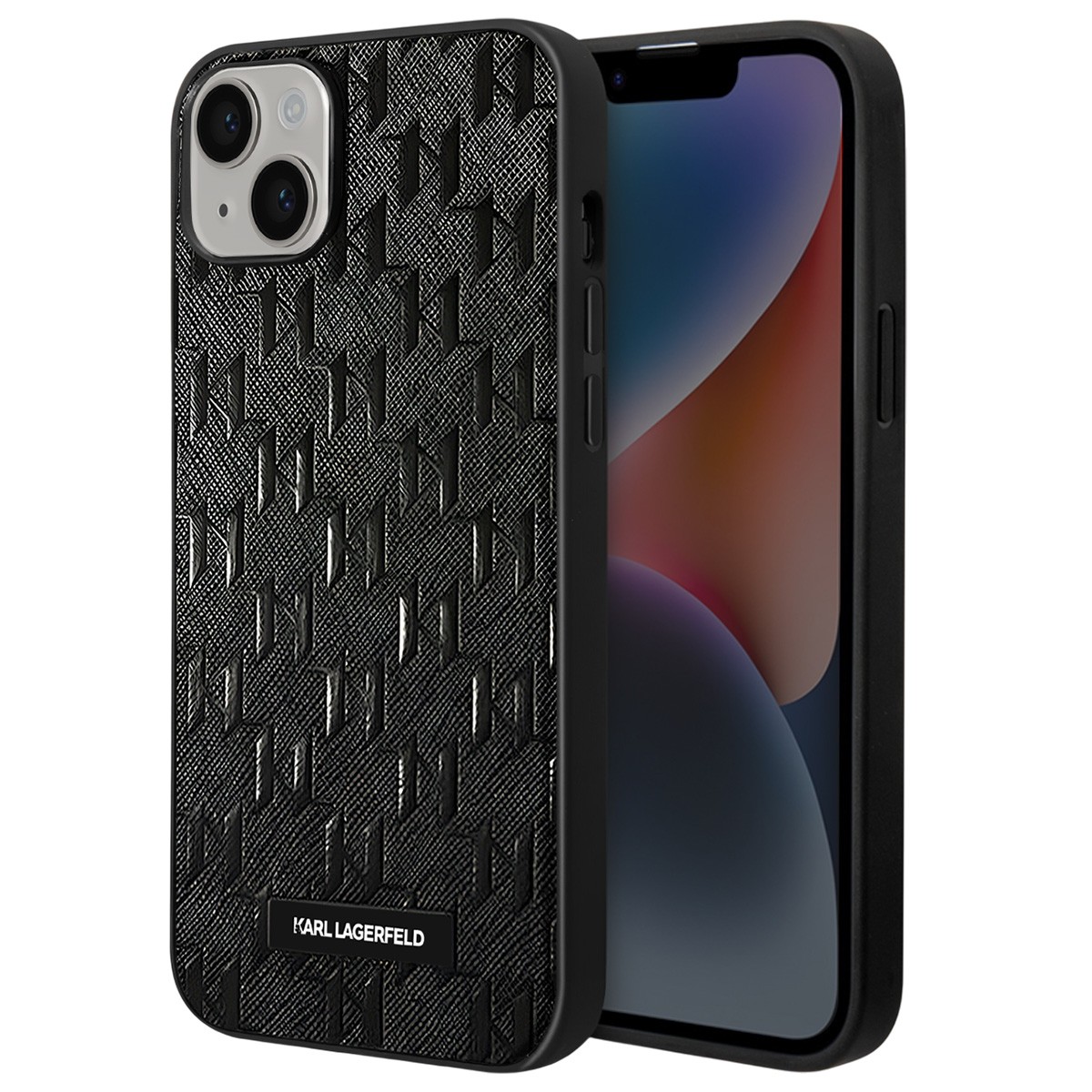 Coque Saffiano Monogram iPhone 14 Karl Lagerfeld coque mince anti-rayures