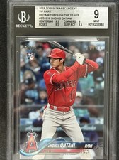 2019 Topps Transcendent Shohei Ohtani /50 Through The Years #SO-2018 BGS 9 2018
