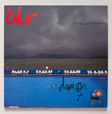 Signed DAMON ALBARN Blur Ballad Of Darren Vinyl LP - EXACT PROOF/COA - Gorillaz