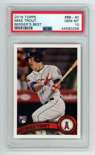2016 Topps - Mike Trout Berger's Best #BB-60 Rookie Reprint PSA 10