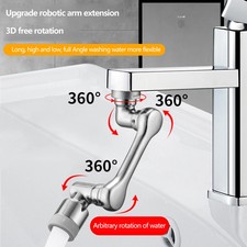 ABS Universal 1080  Swivel Robotic Arm Swivel Extension Faucet Aerator Kitchen S
