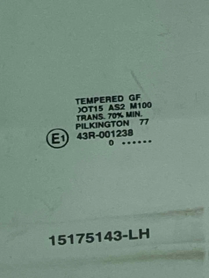 07 08 09 10 11 12 13 CHEVY AVALANCHE 1500 Front Door Glass/window Left - Image 2 of 2
