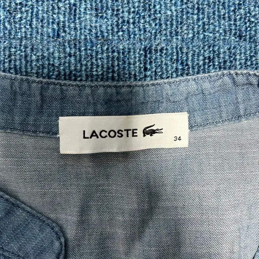 Lacoste Denim Long Dress Size 34, Waist 44cm, Length 97cm thumbnail 2