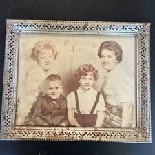 Vintage Photo Young Lady Family Early 1900  s With Frame. 15x12
