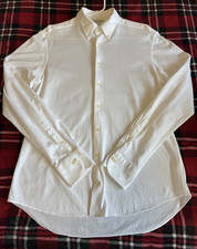 Suitsupply Extra Slim Fit Dress Shirt 16 / 41 White Egyptian Cotton Oxford