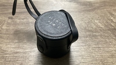 Olympus Pen F Lens Case - Blue Velvet, Made in Japan, GREAT CONDITION