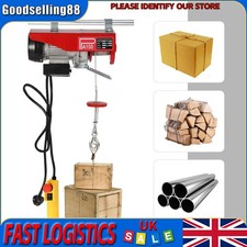 220lbs Electric Hoist Scaffold Winch Lifting Crane Workshop Garage Gantry 480W