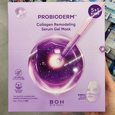 BIOHEAL BOH Probioderm Collagen Remodeling Serum Gel Mask 6 Sheets K-Beauty