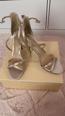 Badgley Mischka Galen Satin Ankle Strap Heels
