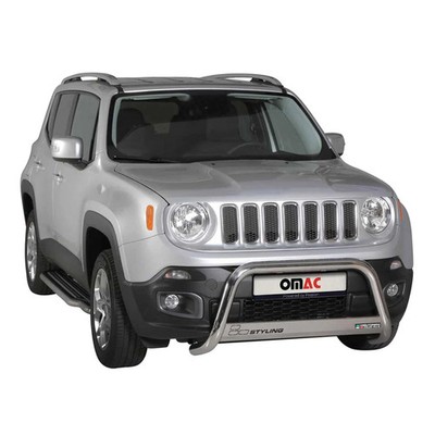 Local Pickup Bull Bar Push Front Bumper for Jeep Renegade 2015-2018 Silver 1 Pc
