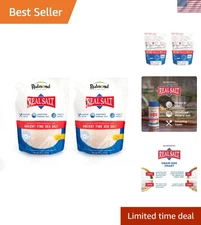 Real Salt - Ancient Unrefined Sea Salt 26 Ounce Pouch 2 Pack with Trace Minerals