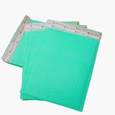 AirnDefense 200 #2 8.5X12" Green Poly Bubble Mailers Shipping Padded Envelope