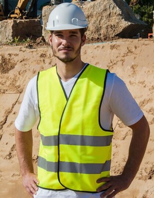 Warnweste Safety Vest S - 7XL Erwachsene Neon Sicherheitsweste Wolsburg