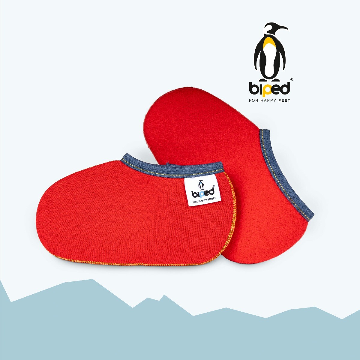 biped Kinder Stiefelsocken ZWERGPINGUIN Gummistiefelsocken