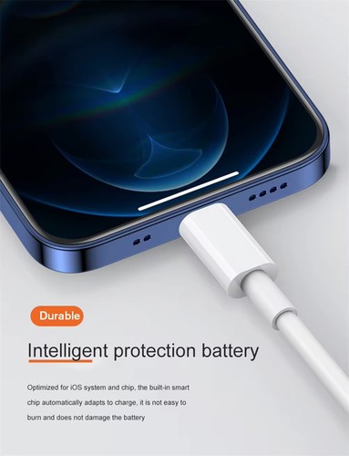 Per iPhone 14 13 12 11 Pro XR XS Ricarica Rapida 20W USB-C Cavo Caricatore PD-1M - Foto 21 di 21