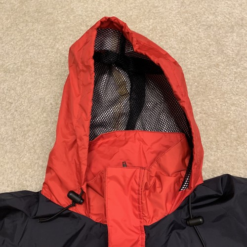 L.L. Bean Red Black Hooded Gore-Tex Windbreaker Rain Jacket Zip Mens Size M - Picture 7 of 17