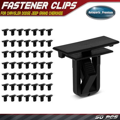 50Pcs 27/32 in. Panel&Bumper Fascia Retainer Clips for Chrysler Dodge Nitro Jeep
