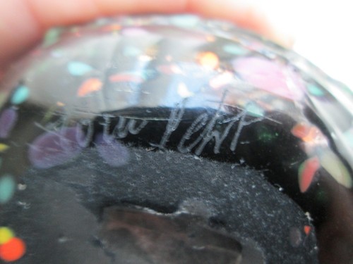 STUNNING!! THOMAS PETIT SIGNED Multi-Coloured Posy Vase BRITISH STUDIO/ART GLASS - Picture 12 of 12