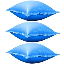 Swimline 4x4 ft Air Pillows 3 Pack Pool Cover Winter Protection Durable Design
