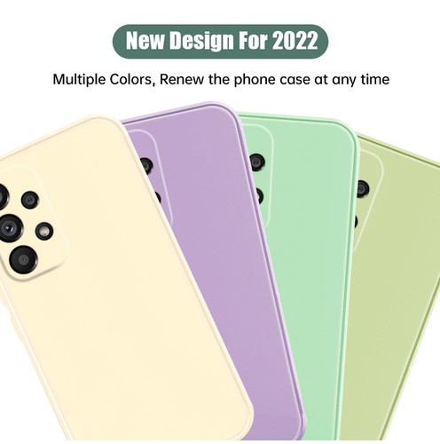 Custodia telefono silicone liquido per Samsung Galaxy S22 Note 20 A13 A53 A52S custodia gel - Foto 117 di 120