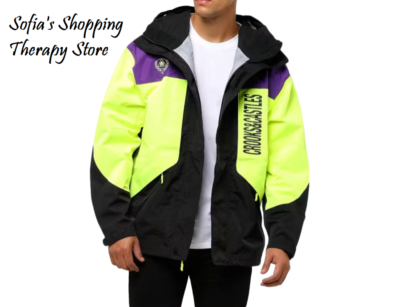 Crooks & Castles Men's Sz XL Black Diamond Insulated Windbreaker