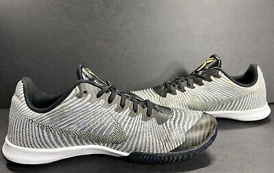 Nike Kobe Mentality 2 Gray Gold Black White 818952-005 Mens Nike Kobe Mentality 2 Gray Gold Black White 818952-005 Mens