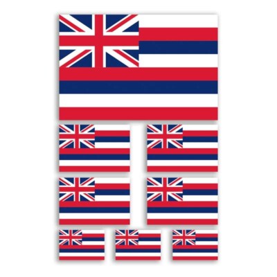 assorted-hawaiian-hawaii-sticker-flag-set-honolulu-hi-aloha-decal-8-pcs